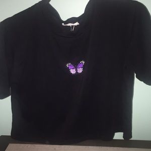 Butterfly crop top